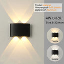 Axyaa LED Wall Sconces - Modern Indoor Outdoor Up Down Lights for Living Room & Bedroom
