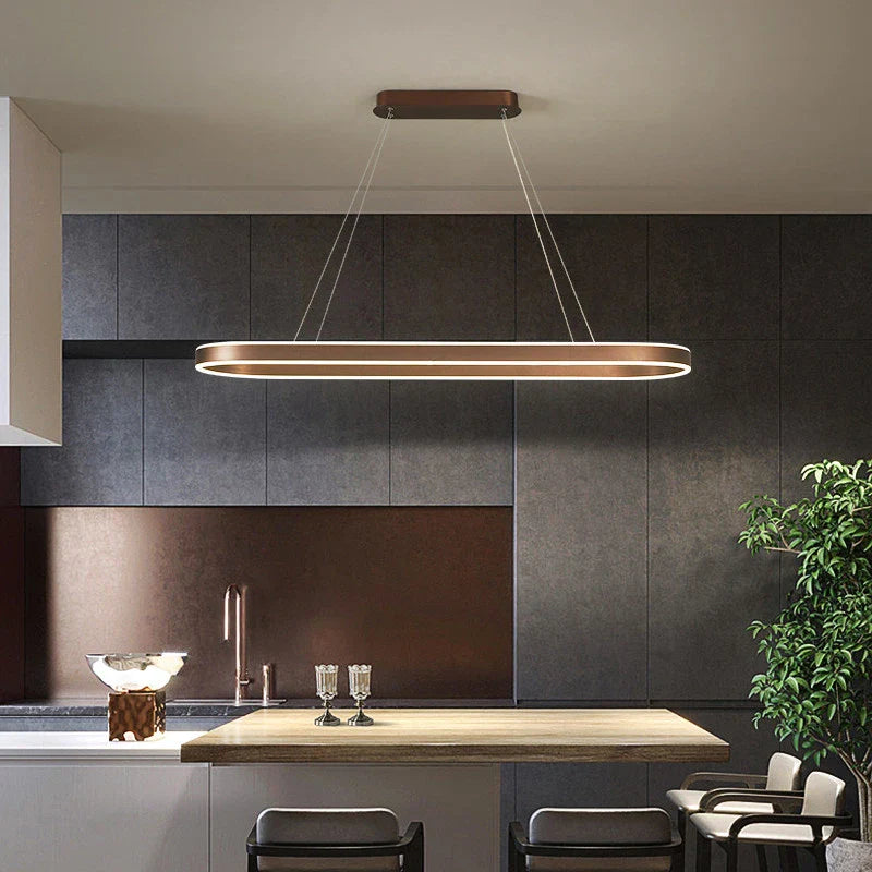 Axya Modern Dimmable LED Pendant Chandelier for Kitchen Office Dining Room