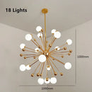 Axyaa Organic Glass Acrylic LED Chandelier Pendant Lamp for Kitchen, Restaurant, Living Room