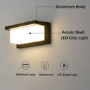 Axyaa LED Outdoor Wall Lamp, Aluminum Light for Garden Porch, Patio, Front Door Lighting
