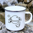 Axyaa Coconut Tree Enamel Camping Mug - Creative Drinkware for Outdoor Adventures