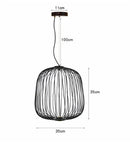Axyaa Birdcage Pendant Light Foscarini Spokes 1/2 Light - Minimalist Design
