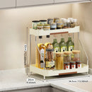 Axyaa Kitchen Storage Shelf for Seasoning Bottles: Narrow Wide Multi-Layer Organizer