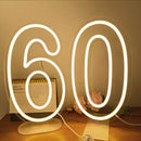 Axyaa Neon Party Sign 38cm Birthday Lights USB Powered with Dimmable Base
