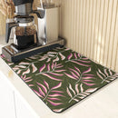 Silicone Leaves Pattern Table Placemat Coaster Set for Axyaa-Kitchen & Car