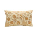 Axyaa Sun Floral Embroidery Pillow Cover for Living Room Sofa