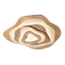 Axyaa Nordic Wood LED Ceiling Chandelier with Remote Control for Home Décor