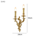 Axyaa Copper Candle Wall Lamp: European Style for Living Room, Bedroom, Dining Room