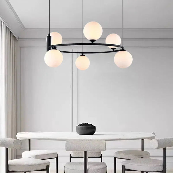 Axyaa Nordic Personality Pendant Light Molecular Dining Room Hanging Lamp