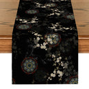 Axyaa Floral Fan Pattern Table Runner – Farmhouse Wedding Party Decoration