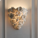 Axyaa LED Resin Carved Flower Wall Light for Home Hotel Decor