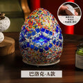 Axyaa Vintage Egyptian Egg Lamp: Handcrafted Mosaic Bedside Night Light