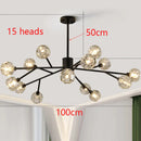 Axyaa Crystal Chandelier for Living Room Bedroom Dining Room Lighting