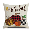 Axyaa Thanksgiving Pumpkin Pillow Cover 45*45cm Home Decor Cotton Linen