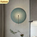 Axyaa Mini Metal Plate Wall Light for Nordic Living Room Decor