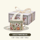 Axyaa Retro Coffee Cup and Saucer Set - High-end Ceramic Tableware
