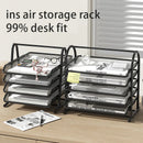 Axyaa Mesh Desk Organizer Set for Office Supplies Storage and Paper Organization