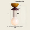 Axyaa Modern Nordic LED Wood Pendant Lamp for Bedroom and Living Room