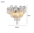 Axyaa Tassel Pendant Aluminum Chain Chandelier for Living Room Kitchen