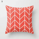 Axyaa Geometric Pillow Case: Modern Red Design for Home Decor