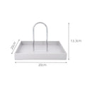 Axyaa Nordic Black Plastic Storage Tray for Home and Kitchen