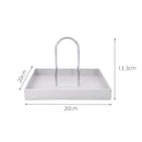 Axyaa Nordic Black Plastic Storage Tray for Home and Kitchen