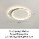 Axyaa LED Round Ceiling Lamp - Modern Minimalist for Bedroom, Dining Room, Living Room