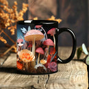 Axyaa Magic Mushroom Forest Ceramic Coffee Mug 11oz Black Tea Cup