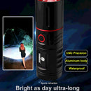 Axya Type-C USB Rechargeable LED Flashlight: Waterproof, Long Range Torch