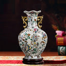 Axyaa European Crack Glaze Vase for Home Decor and Flower Arrangement