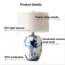 Axyaa Ceramic Hand-painted Table Lamp - Classic Chinese Home Decor