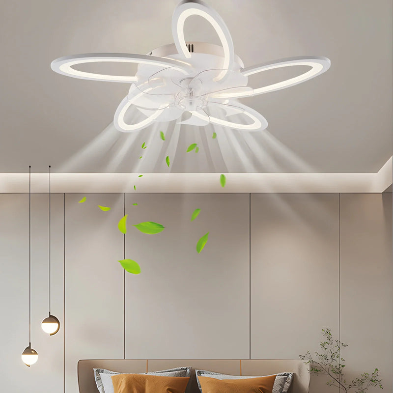 Axyaa Smart Ceiling Fan Light Dimmable Remote Control Home Decor
