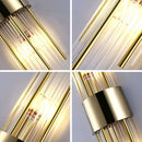 Axyaa Black Crystal Minimalist Wall Lamp Luxury Lighting