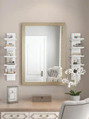 Axyaa 5-Tier Wall Shelves, Bathroom and Kitchen Storage Rack with Easy Assembly for Nordic Home Decor