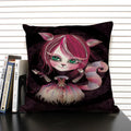 Axyaa Mermaid Linen Cushion Cover for Living Room Sofa Decoration