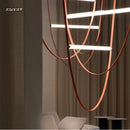 Axyaa Nordic Glass Tube Pendant Lamp for Living Room, Dining Room, Coffee Shop