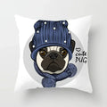 Cute Pug Bulldog Pillowcase for Living Room Decor - Axyaa Home Decor
