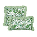 Axyaa Floral Printed Ruffle Pillow Cover Set - Home Decor Living Room