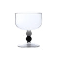 Axyaa Short Stem Heat Resistant Wine Glass in Contrasting Colors, 250ml