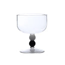 Axyaa Short Stem Heat Resistant Wine Glass in Contrasting Colors, 250ml