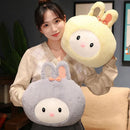 Axyaa Rabbit Warm Hands Cushion Napping Pillow for Winter Comfort