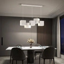Axyaa LED Cube Pendant Lights for Modern Minimalist Style in Dining and Living Rooms