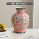 Blue & White Belly Vase by Axyaa - Retro Chinese Porcelain Ornaments for Home Decor