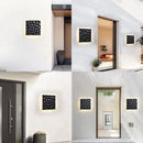 Axyaa Travertine Stone Wall Sconce Light for Indoor/Outdoor, Natural Stone Lamp for Home and Garden