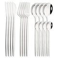 Axyaa 16-Piece Stainless Steel Cutlery Set Dinnerware Flatware Kitchen Tableware