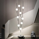 Luxurious LED Chandeliers: Axyaa's Creative Living Room & Staircase Lighting