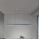 Axyaa Modern Nordic Dining Table Chandelier, Eye Protection, Simple & Stylish, Long Strip Light