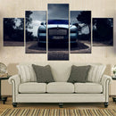 Axyaa Black Badge Racing Car Wall Art Home Decor Print Set