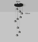 Axyaa Pendant Light: Modern LED Chandelier for Indoor Dining Room Lighting
