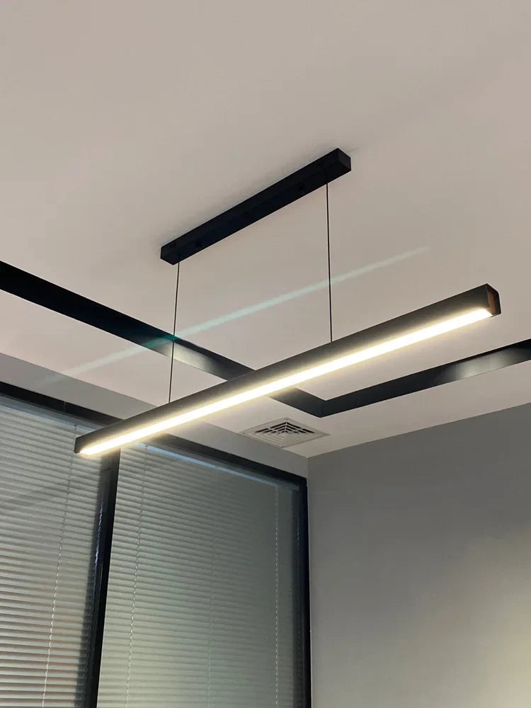 Nordic Modern Chandelier for Dining Room Kitchen Bar Office LED Strip Lamps by Axyaa